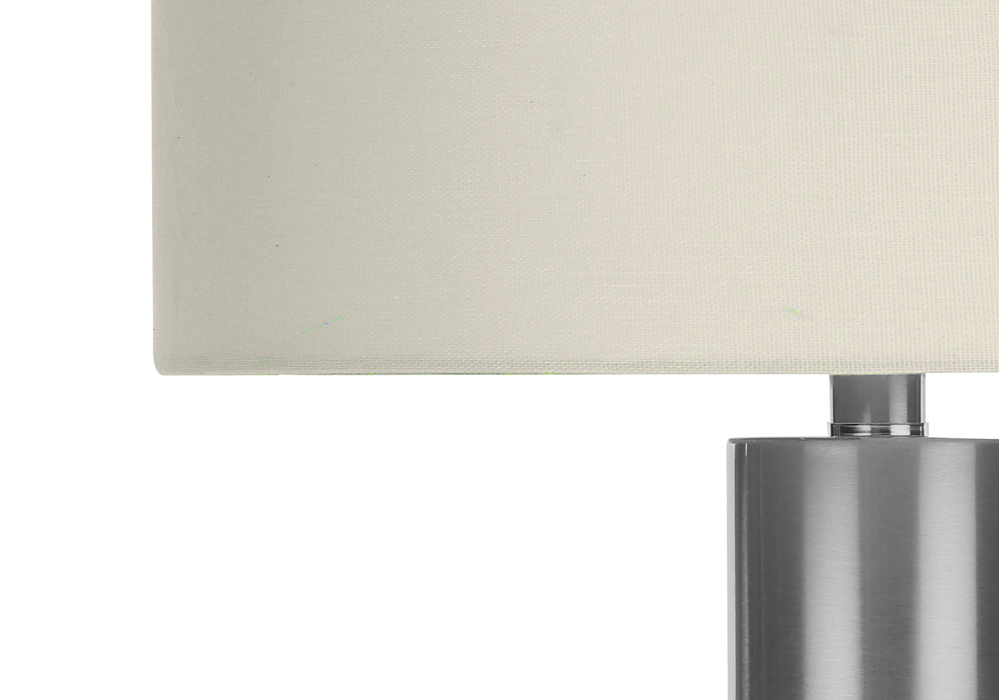 Lighting, 28"h, Table Lamp, Nickel Metal, Ivory / Cream Shade, Contemporary