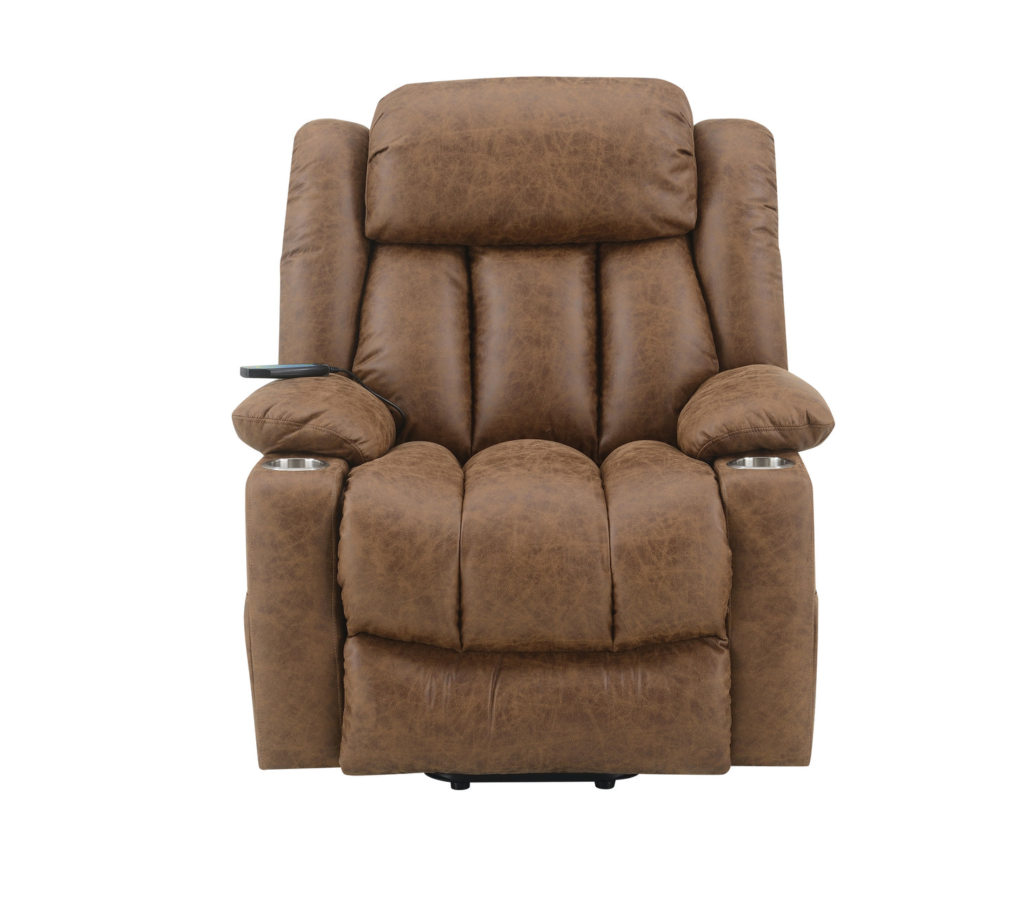 ACME Omarion Power Recliner w/Lift, Heating & Massage, Brown Leather Aire LV02997