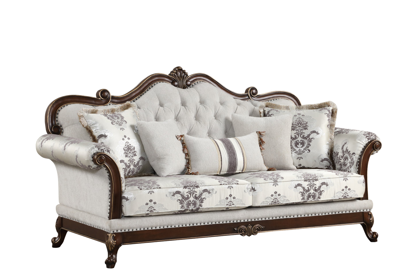 Gloria Traditional Style button tufted Sofa