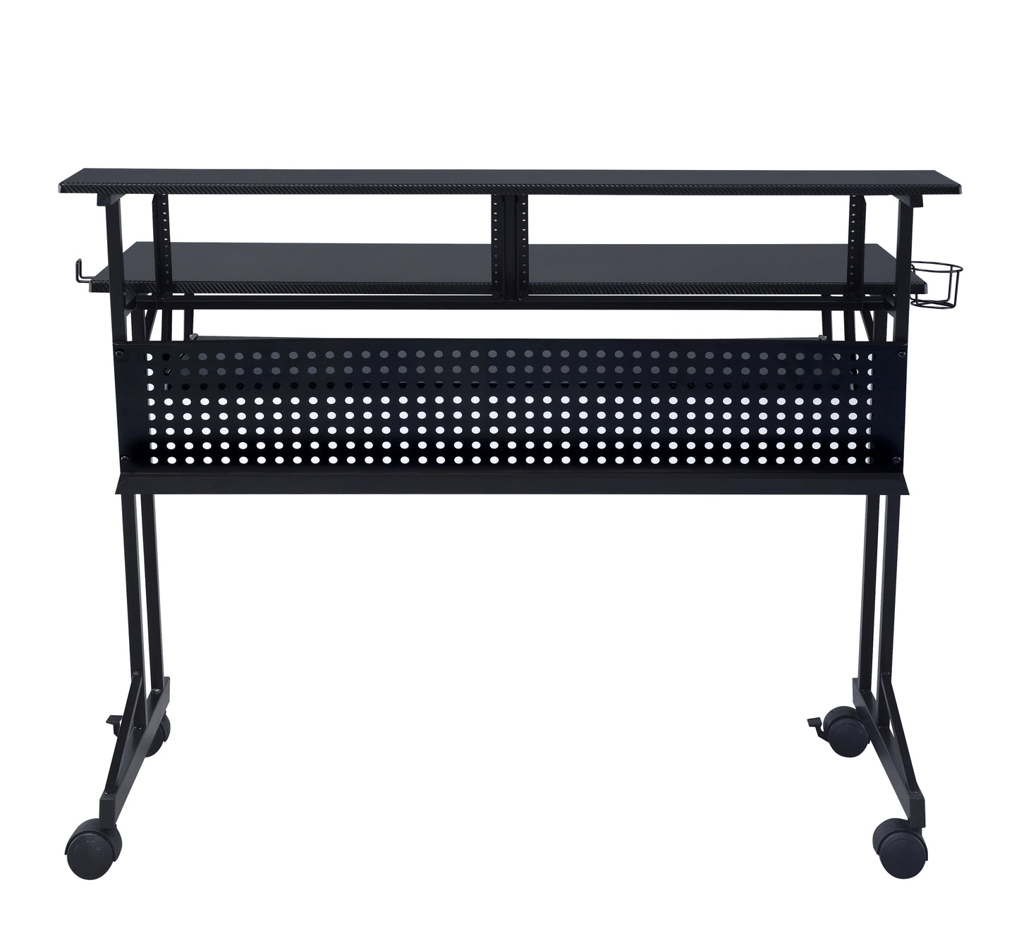 Black Music Recording Studio Desk with Keyboard Tray