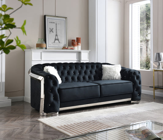 Glory Furniture Sapphire G0593A-S Sofa , Black