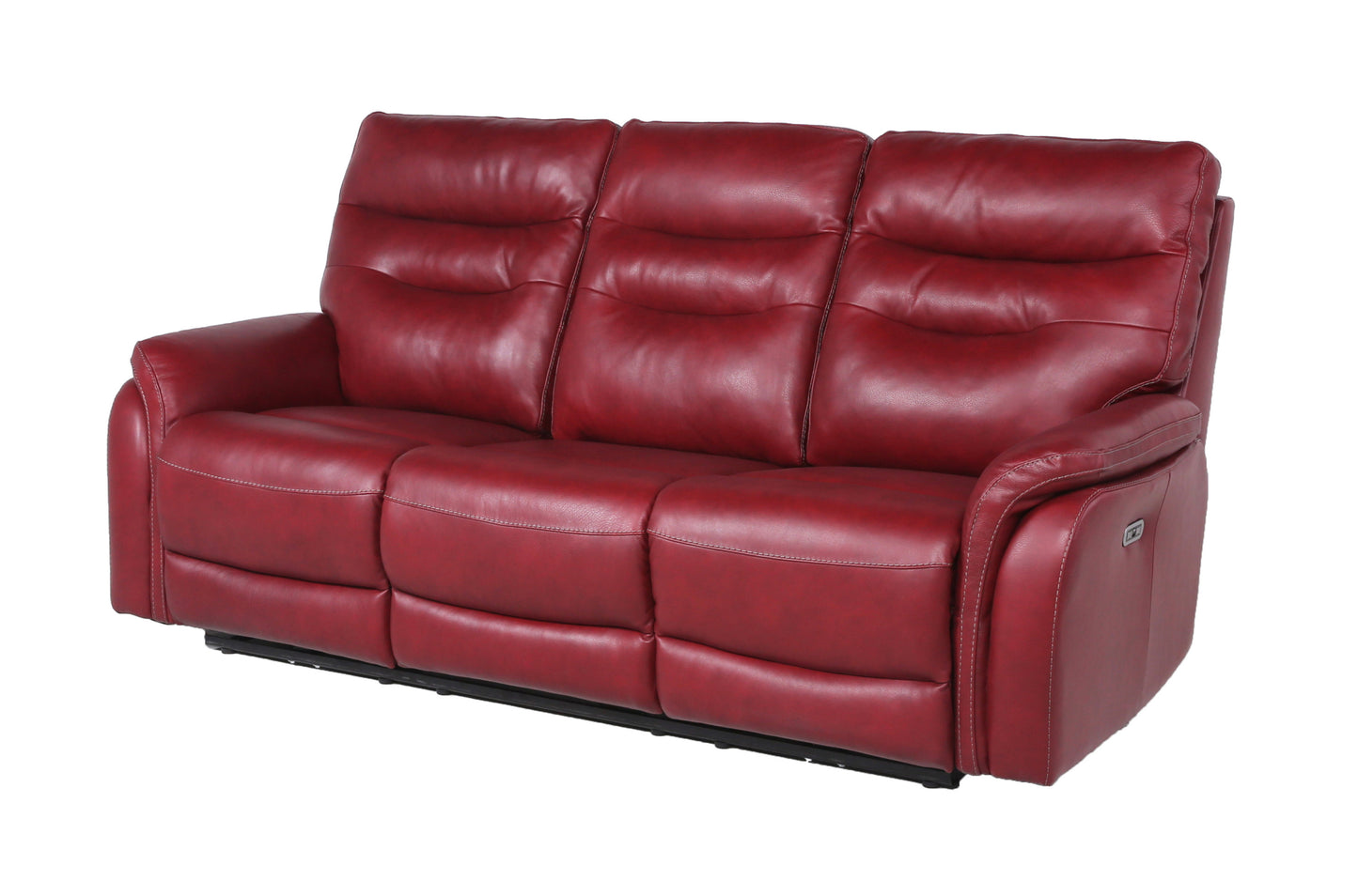 Top-Grain Leather Motion Set: Decadent Comfort, Contemporary Style, Wine or Coffee Color, Reclining with USB Control Panel