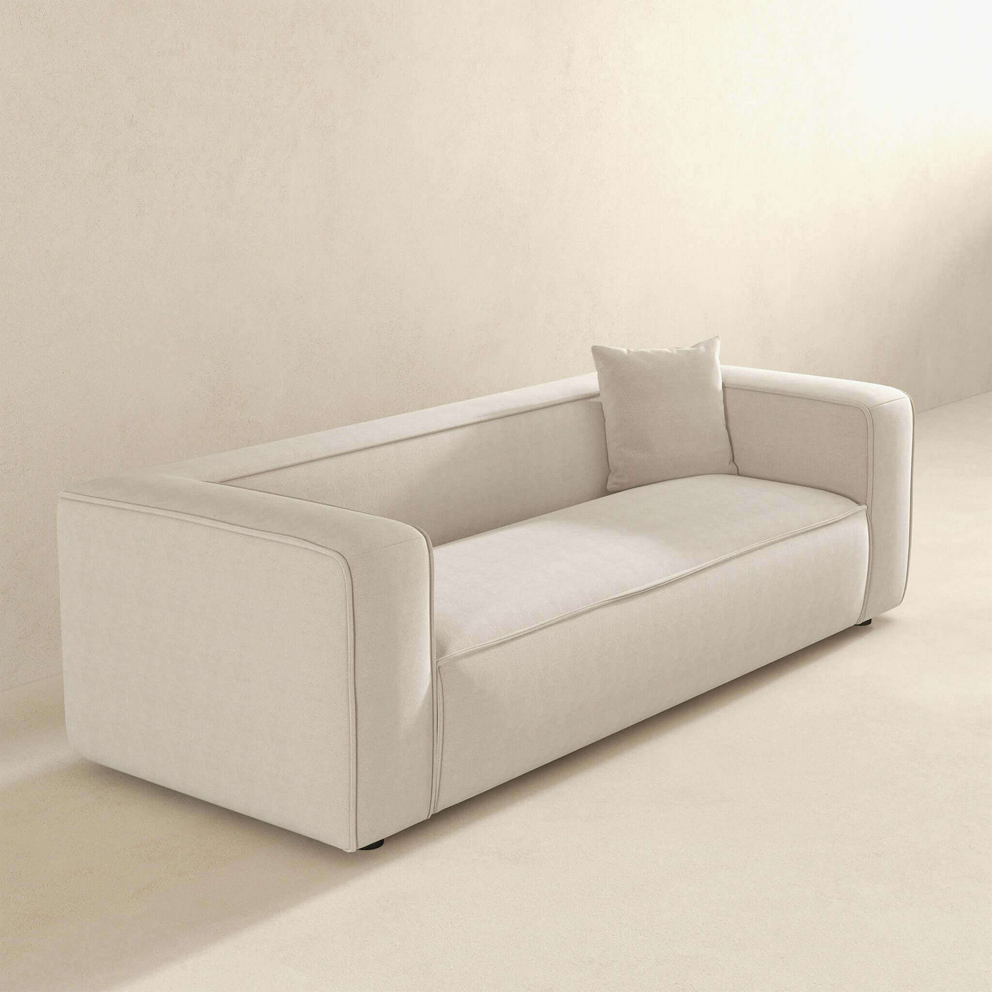 Marshall Modern Cream Boucle Sofa