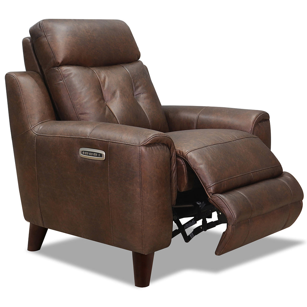 Torino Power Headrest, Lumbar, Zero Gravity Waxy Pull-up Leather Recliner