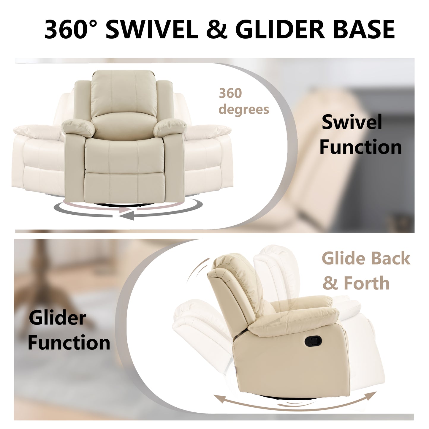 Swivel and Glider Recliner Chair