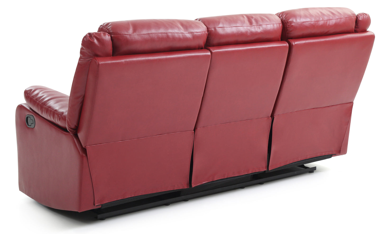 Stylish Contemporary Red Reclining Sofa