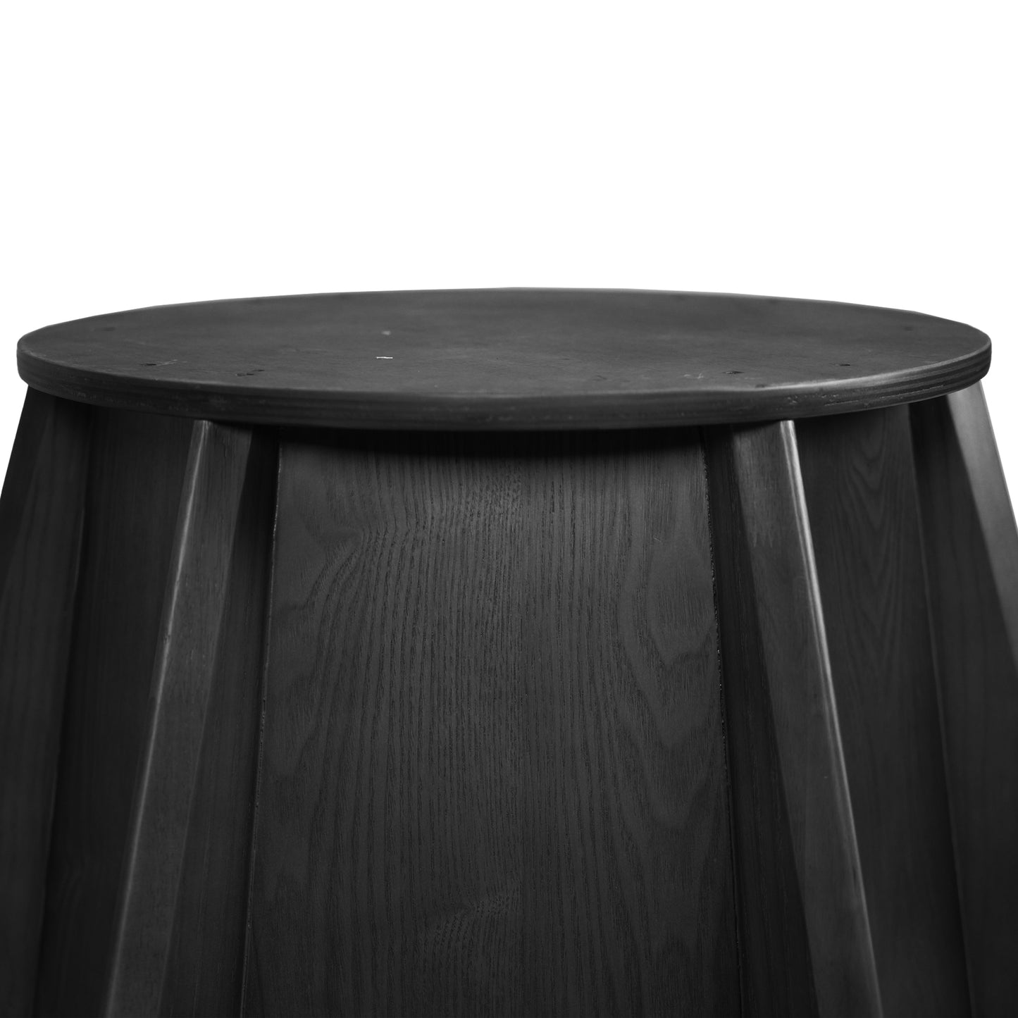 53" Round Marble Dining Table with Black Textured Solid Wood Base, Artificial Marble for 6 People, 23.62"White Artificial Stone Turntable,Black&White (Dining Table Only)