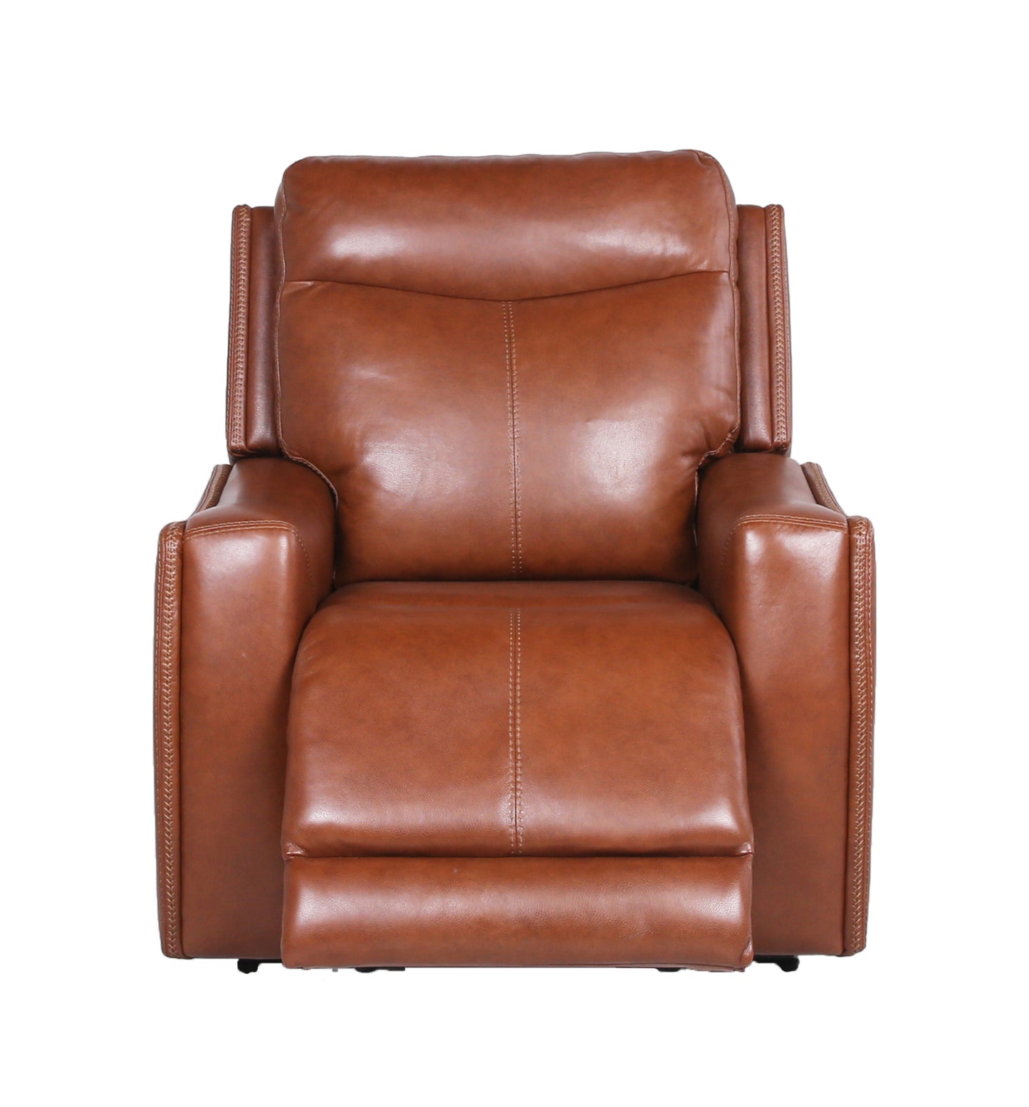 Contemporary Leather Recliner - Top-Grain Seating, Power Headrest, Power Footrest, USB Charging